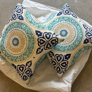 Set of 2 Pottery Barn Outdoor Pillows